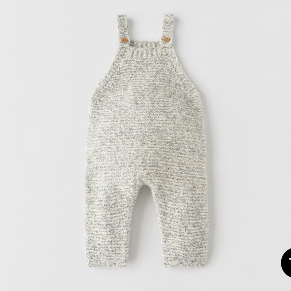 Zara Blended Seed Knit Overalls